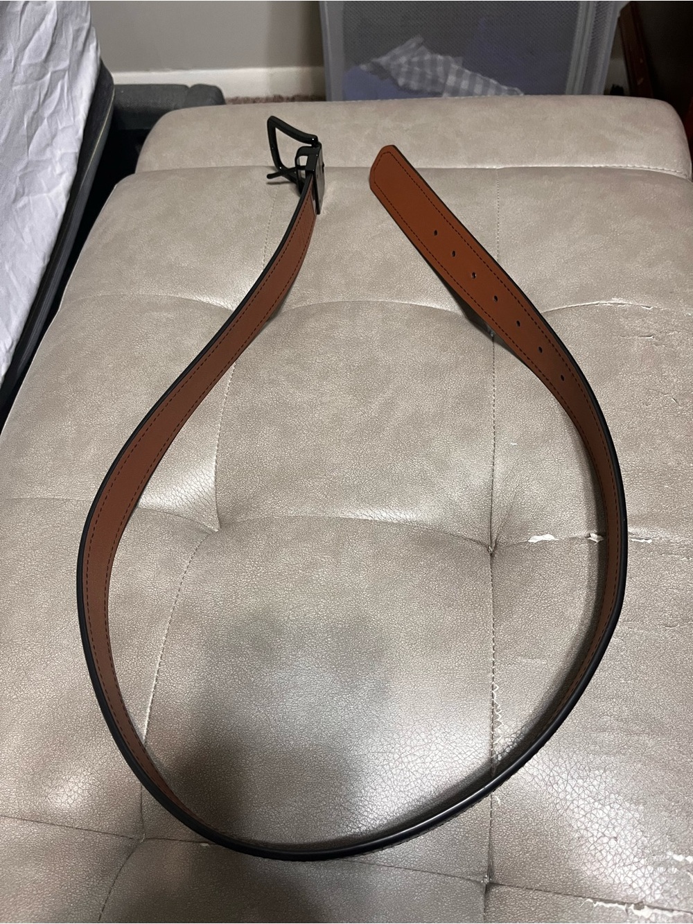 Murano Thick Reversible Genuine Leather Men's Dress Belt 38